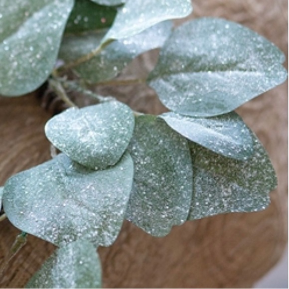 *Frosted Dollar Eucalyptus Candle Ring, 3.5” - Picture 11 of 15